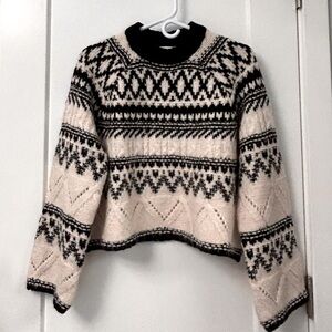 H&M Sweater, black & white, size small